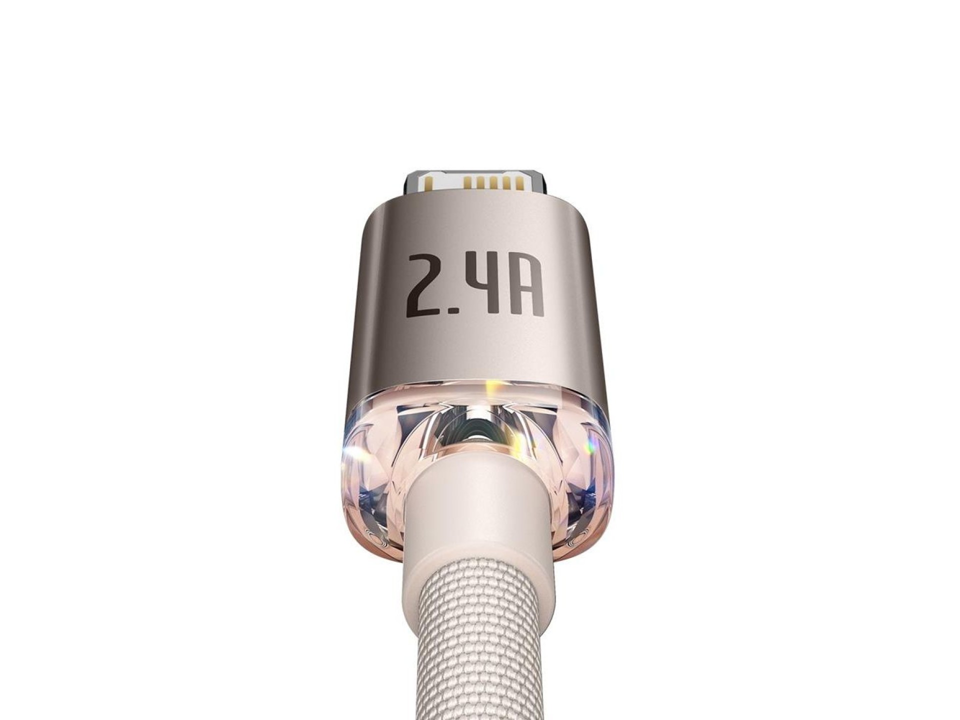 Baseus cable Crystal Shine USB - Lightning 1,2 m 2,4A pink