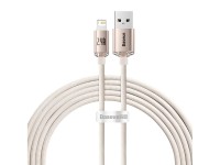 Cable Baseus Crystal Shine USB-Lightning 2,0 m 2,4 A rosa