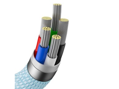 Cable Baseus Crystal Shine USB-C - Lightning 1,2 m 20 W azul cielo