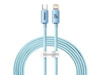 Cable Baseus Crystal Shine USB-C - Lightning 2,0 m 20 W azul cielo