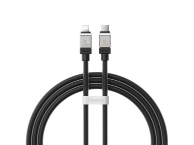 Cable Baseus CoolPlay USB-C - Lightning 1 m 20 W negro