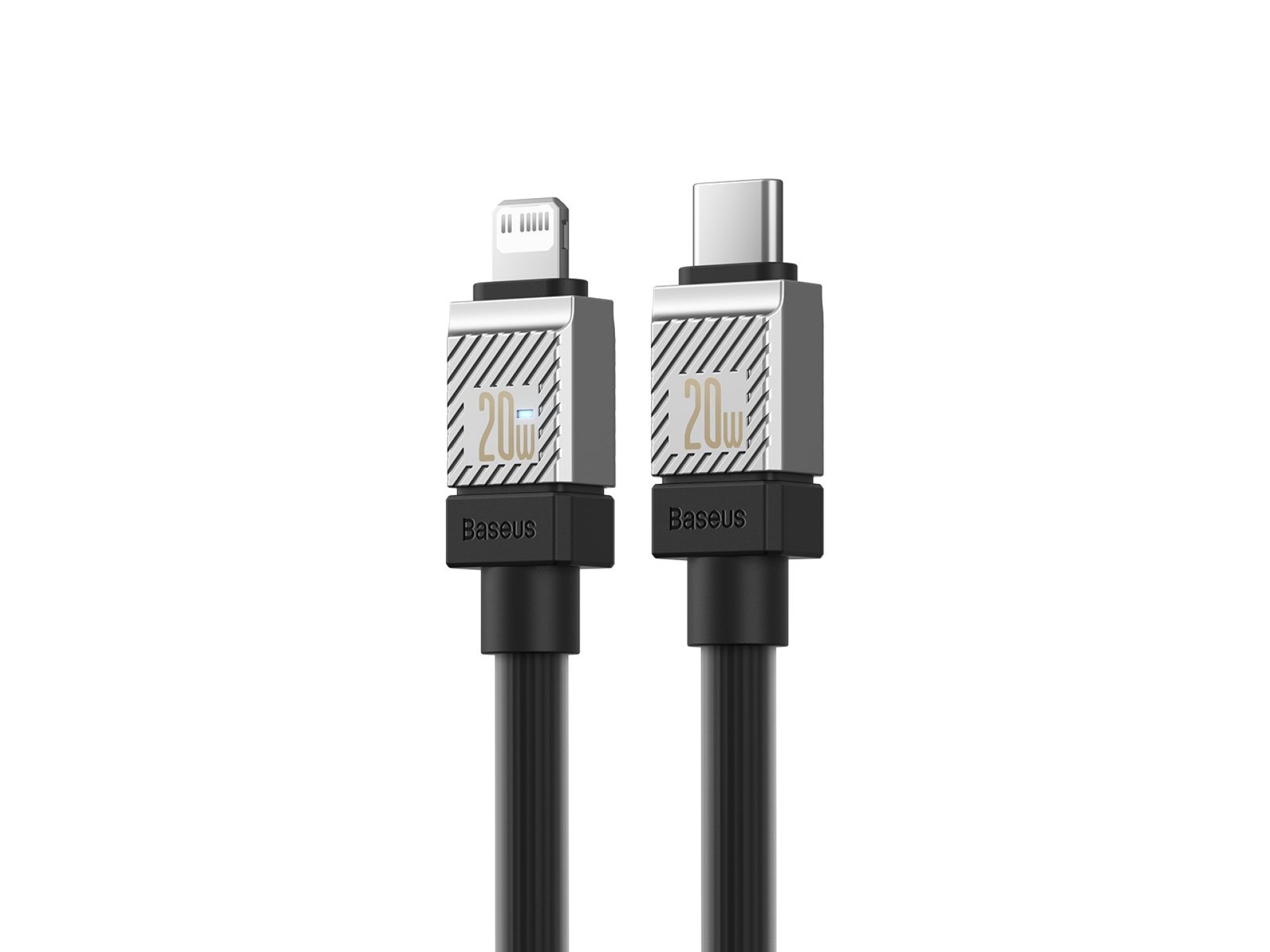Cable Baseus CoolPlay USB-C - Lightning 1 m 20 W negro