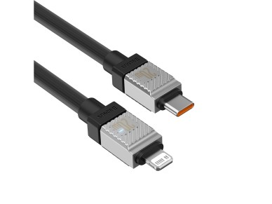 Cable Baseus CoolPlay USB-C - Lightning 1 m 20 W negro