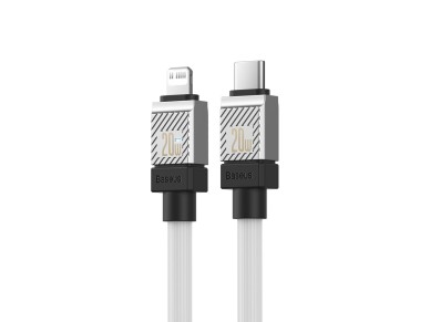 Cable Baseus CoolPlay USB-C - Lightning 1m 20W blanco