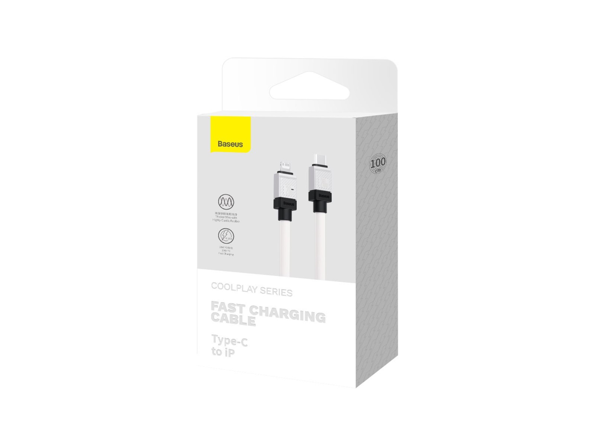 Baseus cable CoolPlay USB-C - Lightning 1m 20W white