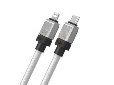 Cable Baseus CoolPlay USB-C - Lightning 2 m 20 W blanco