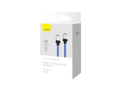 Cable Baseus CoolPlay USB-C - Lightning 2m 20W azul