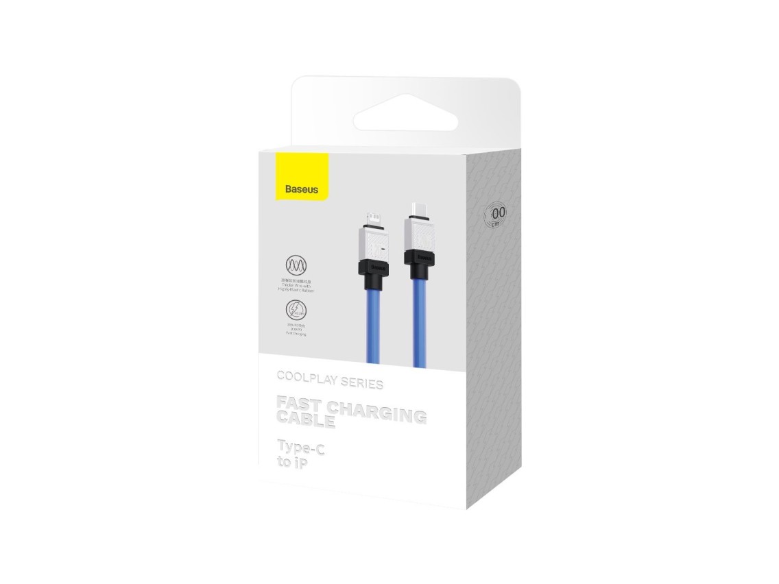 Cable Baseus CoolPlay USB-C - Lightning 2m 20W azul