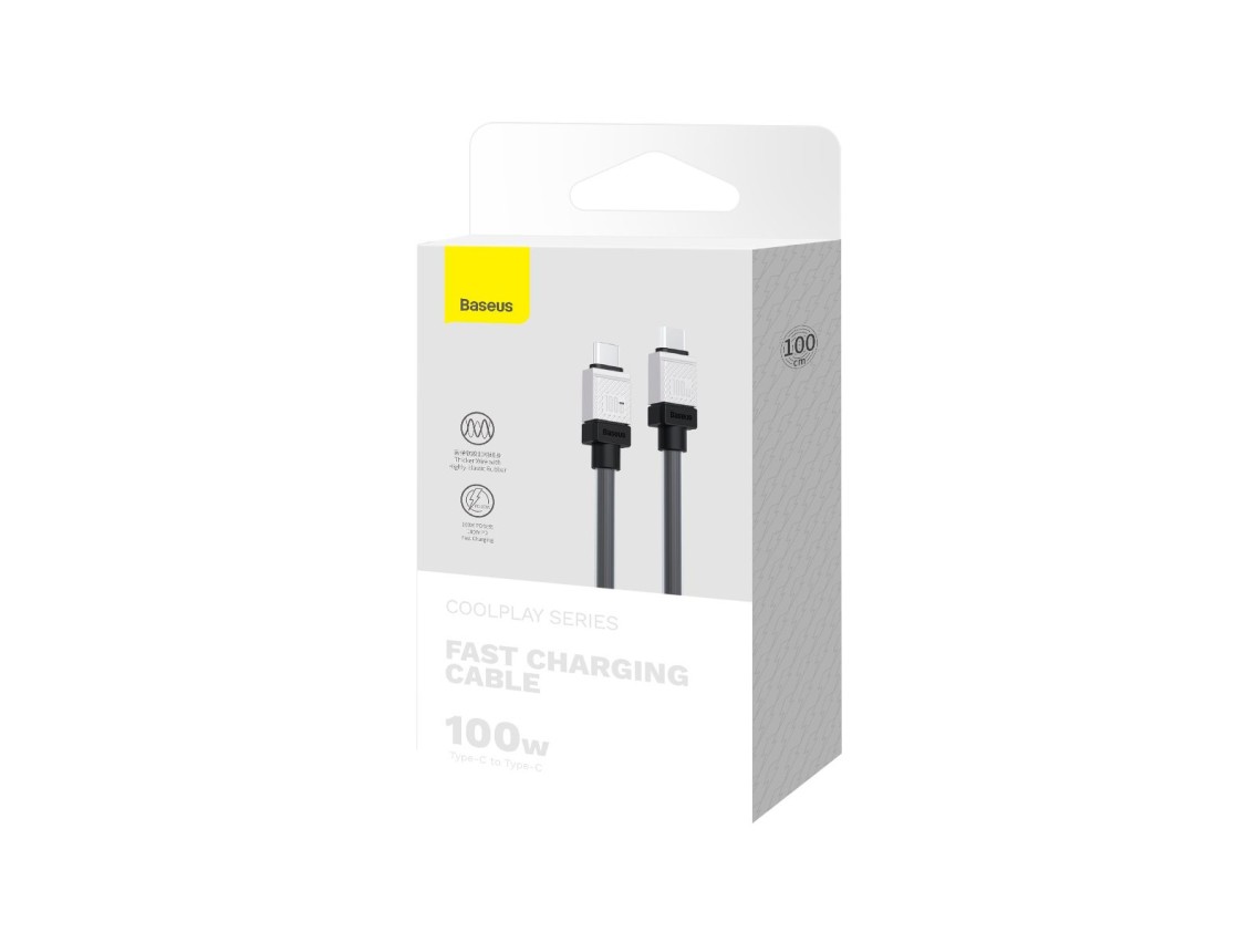 Baseus cable CoolPlay USB-C - USB-C 1m 100W black