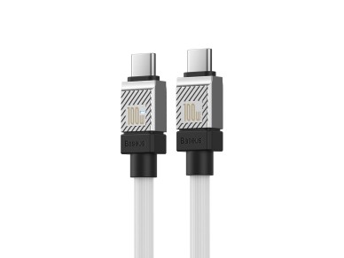 Cable Baseus CoolPlay USB-C - USB-C 1m 100W blanco
