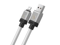 Cabo Baseus CoolPlay USB - Lightning 1m 2,4A branco Cabo Baseus CoolPlay USB - Lightning 1m 2,4A branco