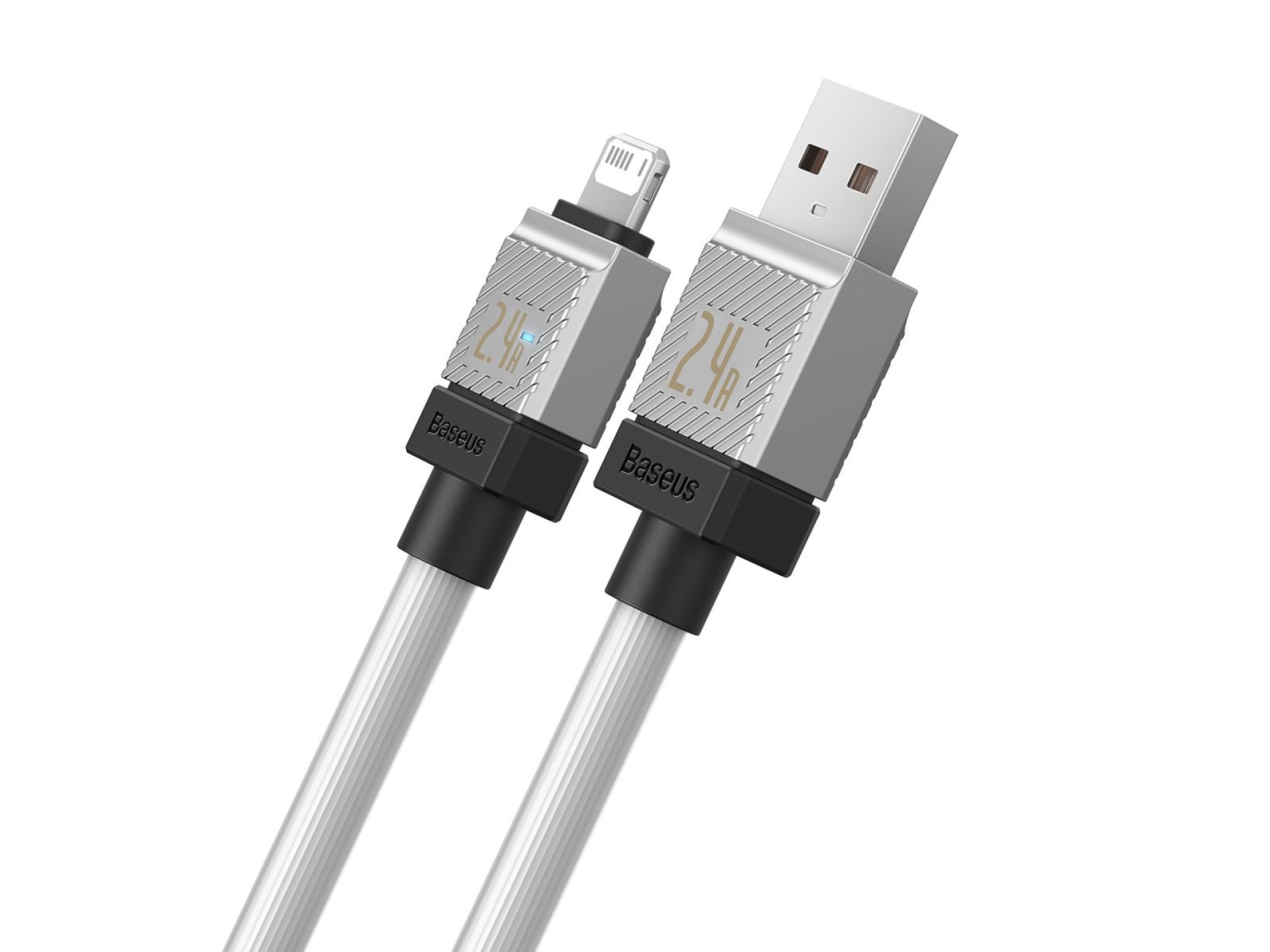 Cabo Baseus CoolPlay USB - Lightning 1m 2,4A branco