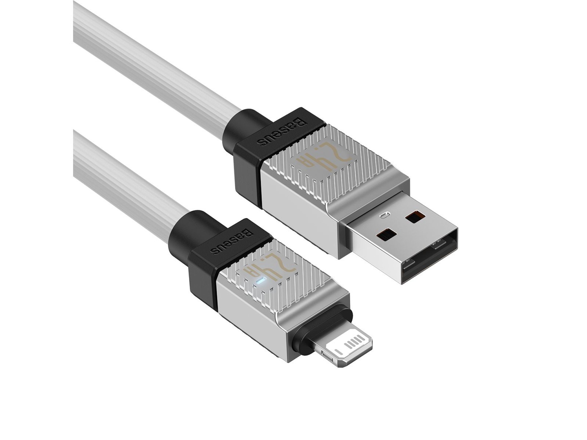 Cabo Baseus CoolPlay USB - Lightning 1m 2,4A branco