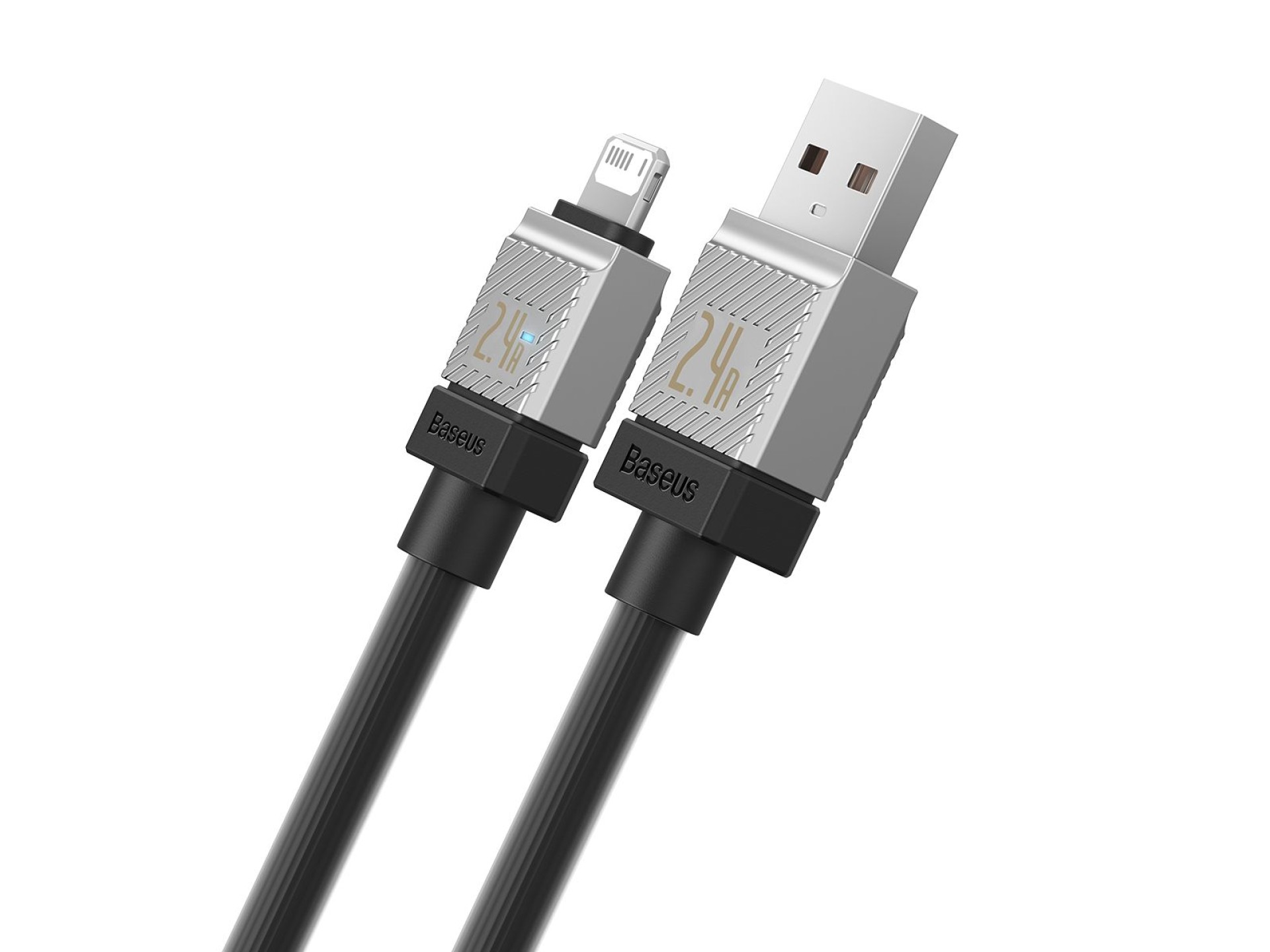Cable Baseus CoolPlay USB-Lightning 2m 2,4A negro