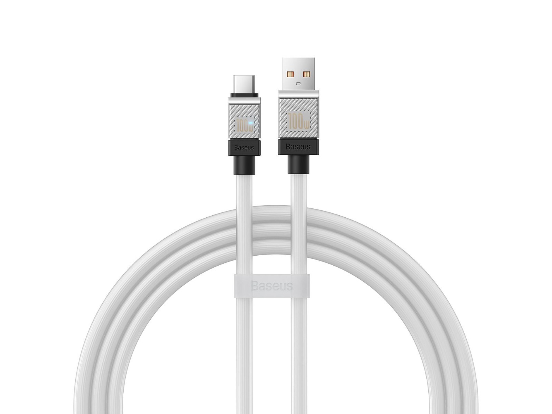 Cable Baseus CoolPlay USB-USB-C 1m 100W blanco