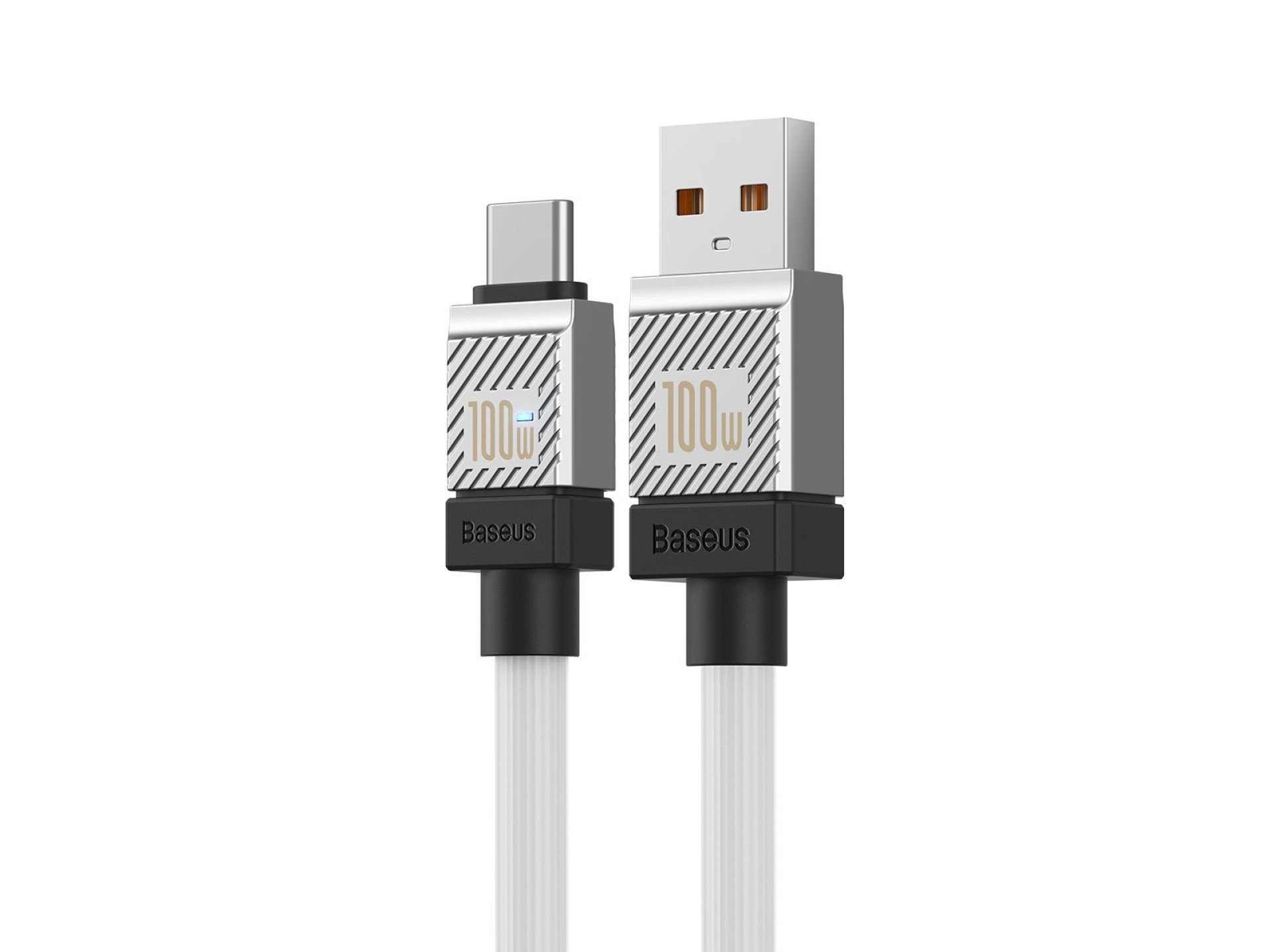 Cable Baseus CoolPlay USB-USB-C 1m 100W blanco