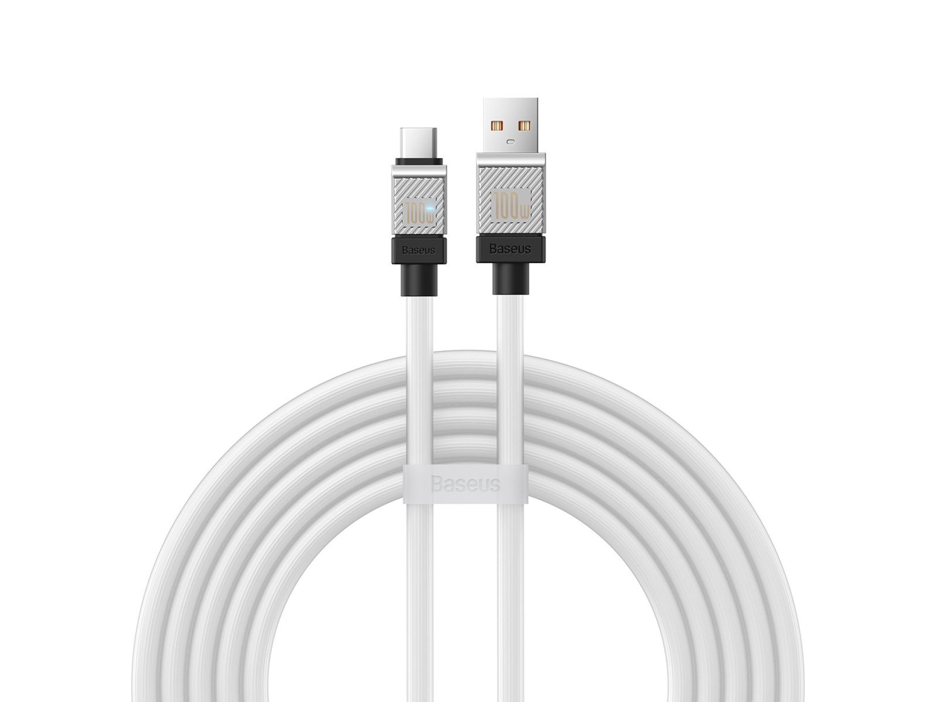 Cable Baseus CoolPlay USB-USB-C 2m 100W blanco