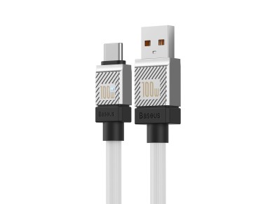 Baseus cable CoolPlay USB - USB-C 2m 100W white Baseus cable CoolPlay USB - USB-C 2m 100W white