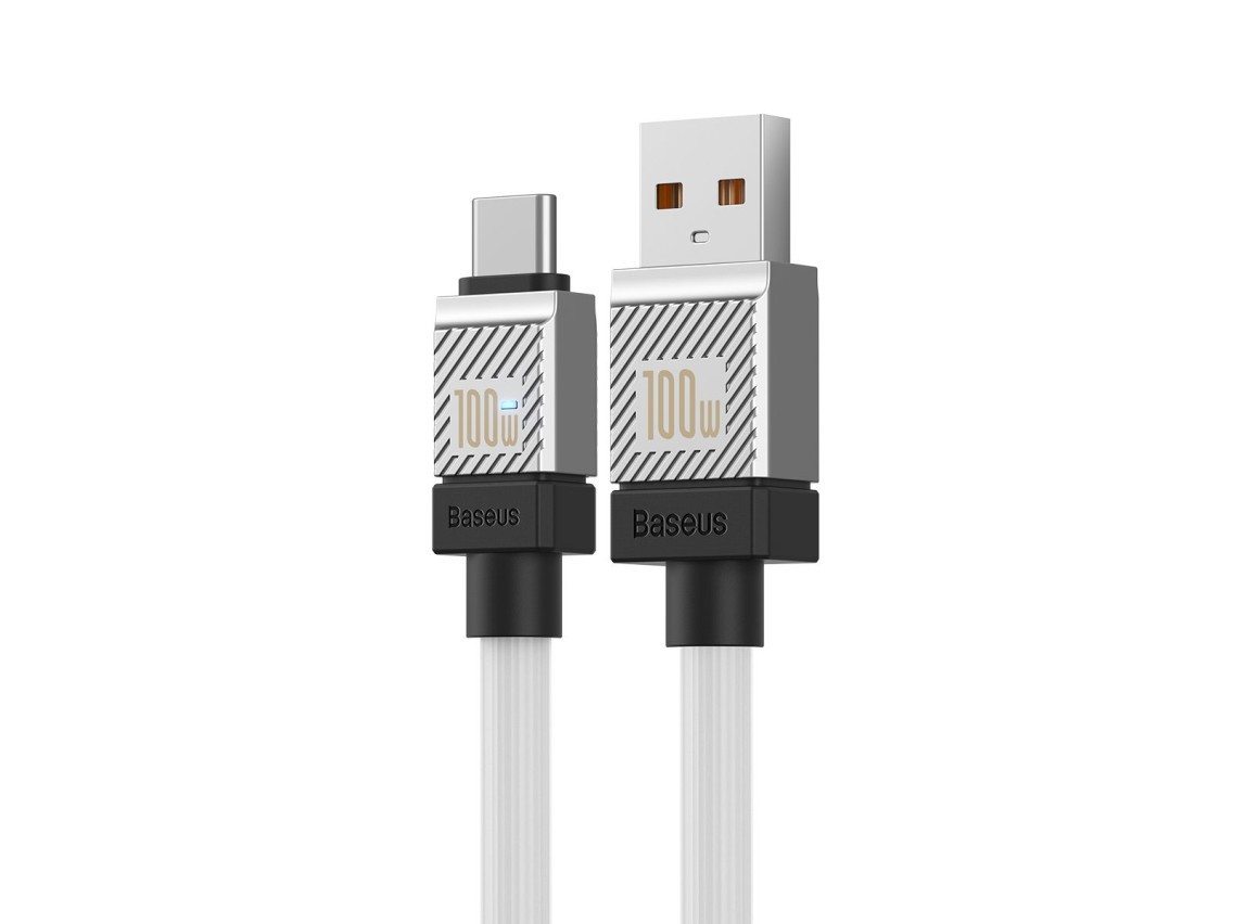 Cable Baseus CoolPlay USB-USB-C 2m 100W blanco