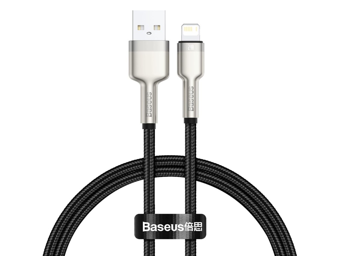 Baseus cable Cafule Metal USB - Lightning 0,25 m 2,4A black
