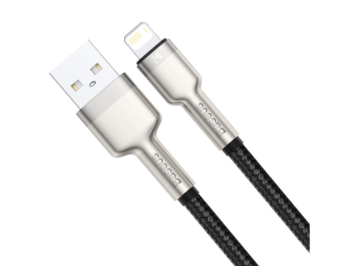 Baseus cable Cafule Metal USB - Lightning 0,25 m 2,4A black