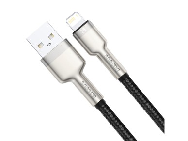 Cable Baseus Cafule Metal USB-Lightning 0,25 m 2,4A negro