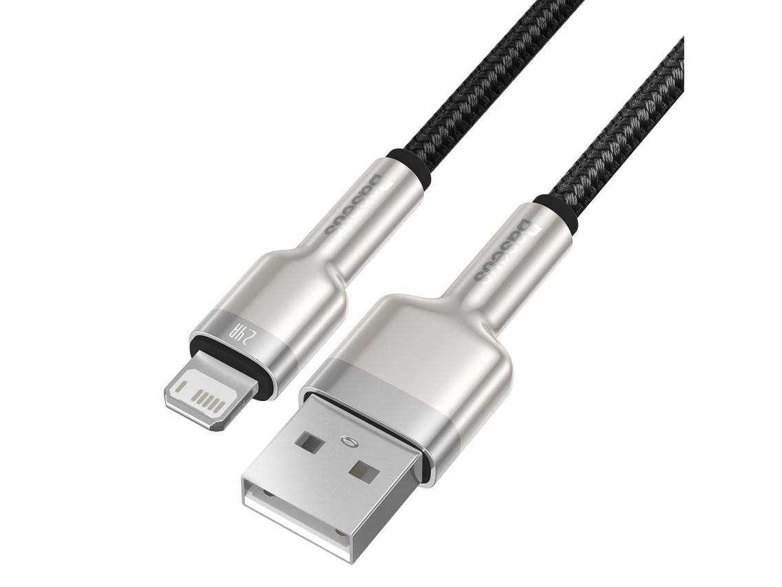 Baseus cable Cafule Metal USB - Lightning 0,25 m 2,4A black
