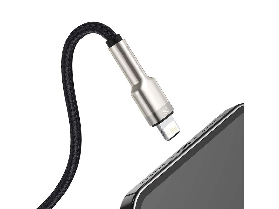 Baseus cable Cafule Metal USB - Lightning 1,0 m 2,4A black