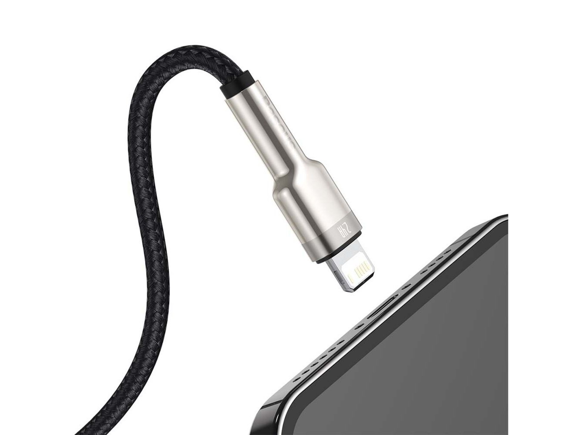 Baseus cable Cafule Metal USB - Lightning 1,0 m 2,4A black