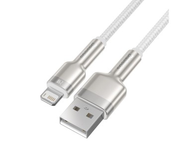 Cable Baseus Cafule Metal USB-Lightning 1,0 m 2,4A blanco