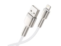 Cable Baseus Cafule Metal USB-Lightning 1,0 m 2,4A blanco Cable Baseus Cafule Metal USB-Lightning 1,0 m 2,4A blanco