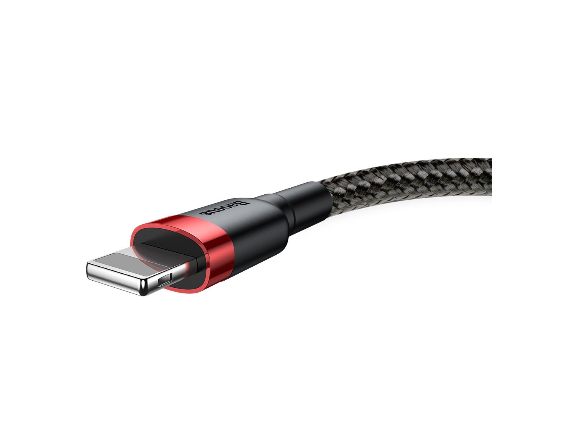 Cabo Baseus Cafule USB - Lightning 0,5m 2,4A vermelho-preto