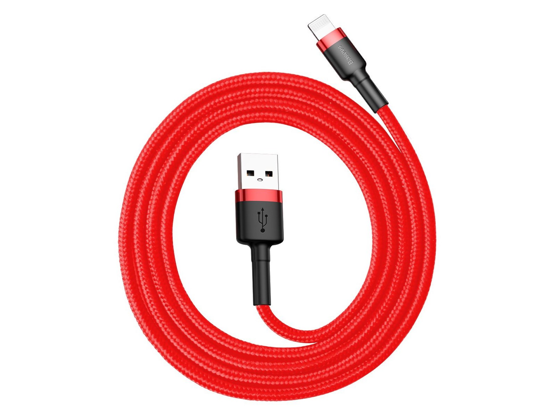 Cable Baseus Cafule USB-Lightning 1,0 m 2,4 A rojo