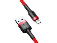 Cable Baseus Cafule USB-Lightning 1,0 m 2,4 A rojo Cable Baseus Cafule USB-Lightning 1,0 m 2,4 A rojo