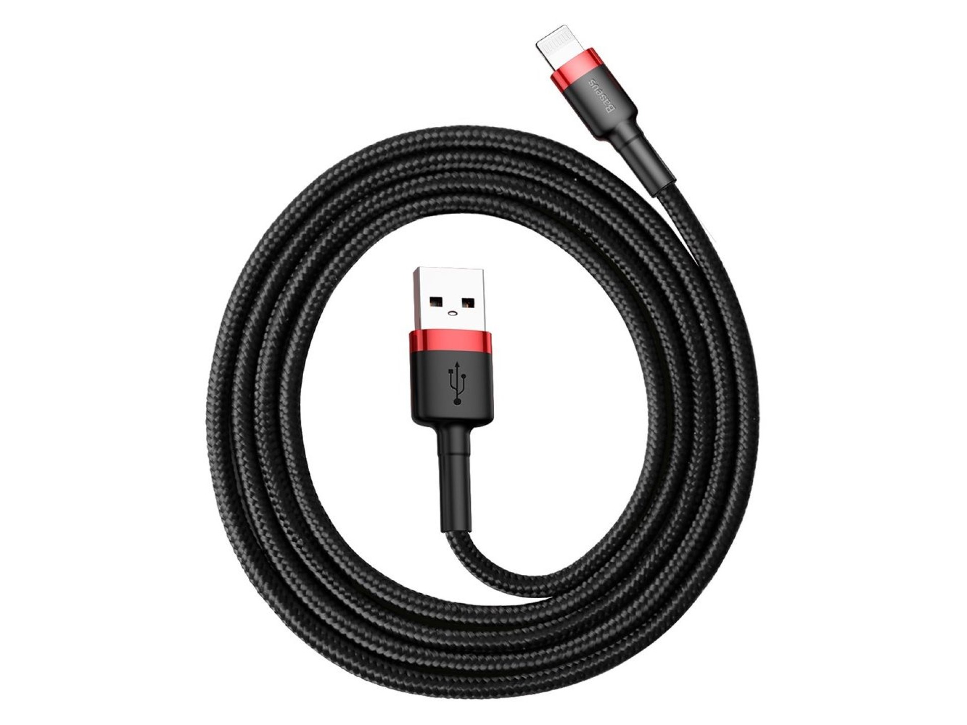 Baseus cable Cafule USB - Lightning 1,0 m 2,4A red-black