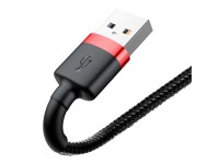 Baseus cable Cafule USB - Lightning 1,0 m 2,4A red-black