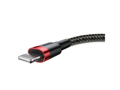 Cable Baseus Cafule USB-Lightning 1,0 m 2,4A rojo-negro