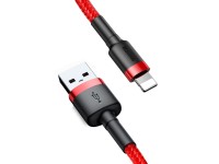 Cable Baseus Cafule USB-Lightning 2,0 m 1,5A rojo-rojo