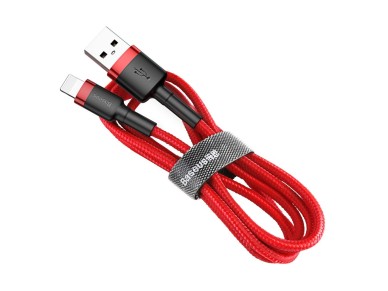 Cable Baseus Cafule USB-Lightning 2,0 m 1,5A rojo-rojo