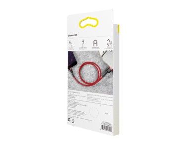 Cable Baseus Cafule USB-Lightning 2,0 m 1,5A rojo-rojo
