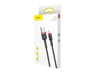 Baseus cable Cafule USB - Lightning 2,0m 1,5A red-black Baseus cable Cafule USB - Lightning 2,0m 1,5A red-black