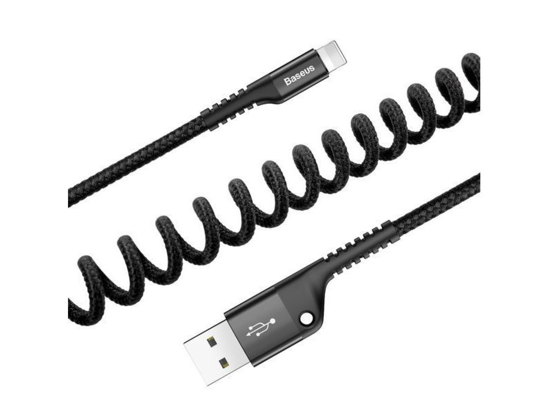 Baseus cable Fish Eye USB - Lightning 1,0m 2A black spring