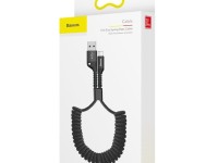 Baseus cable Fish Eye USB - Lightning 1,0m 2A black spring Baseus cable Fish Eye USB - Lightning 1,0m 2A black spring