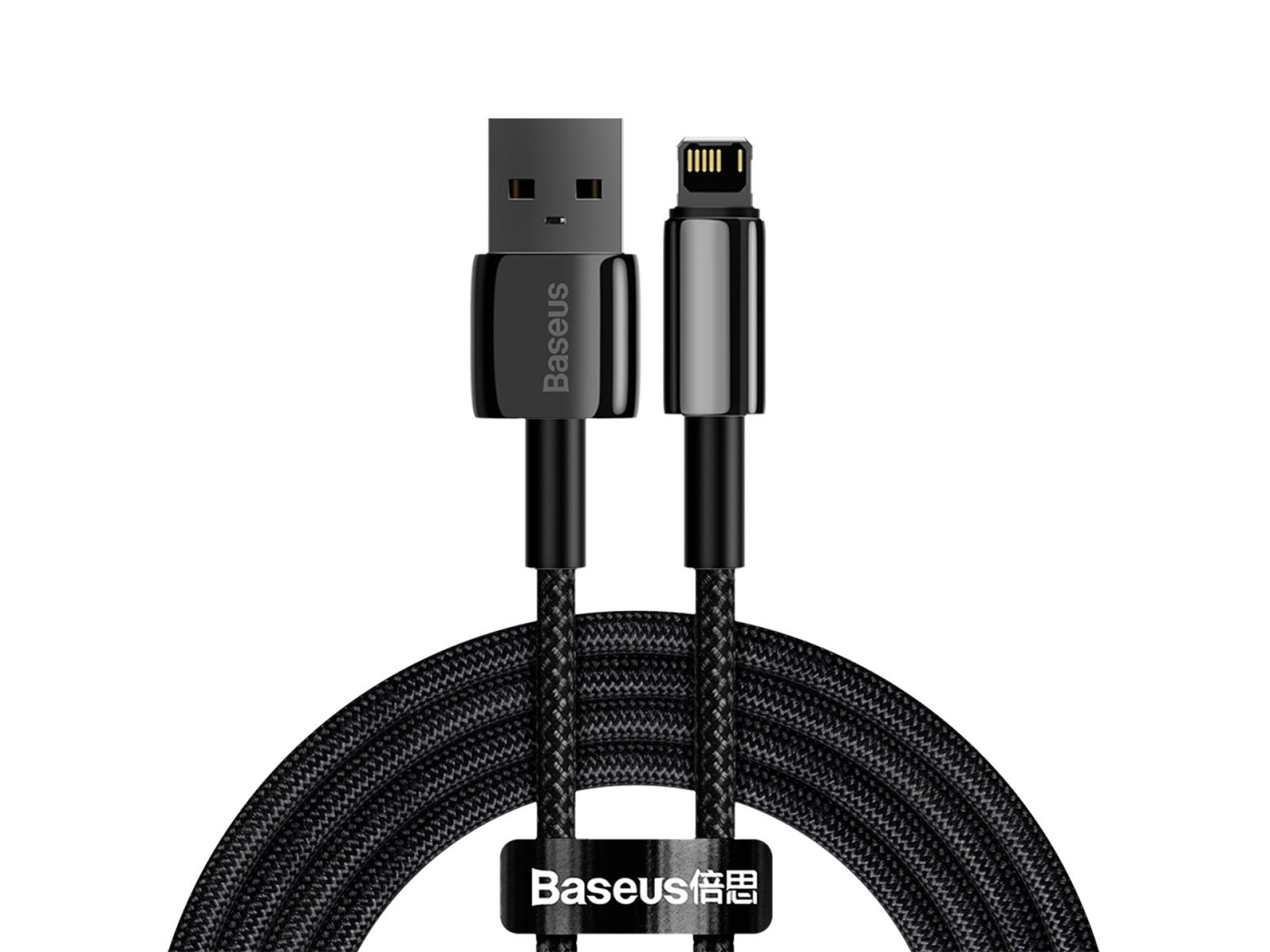 Cable Baseus Tungsten USB-Lightning 2,0 m 2,4 A negro
