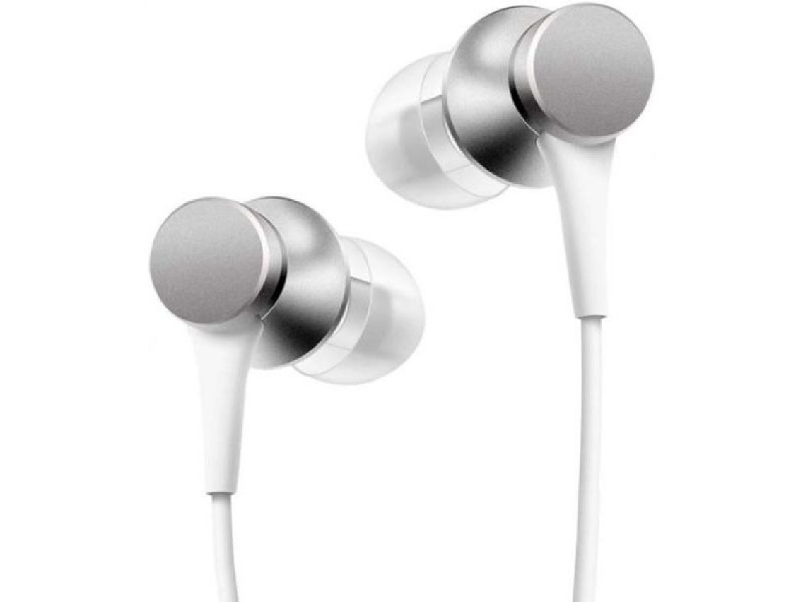 Xiaomi Mi In-Ear Basic Headphones with Microphone, 3.5mm Jack, Silver