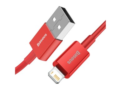 Cable Baseus Superior USB-Lightning 1,0 m 2,4A rojo