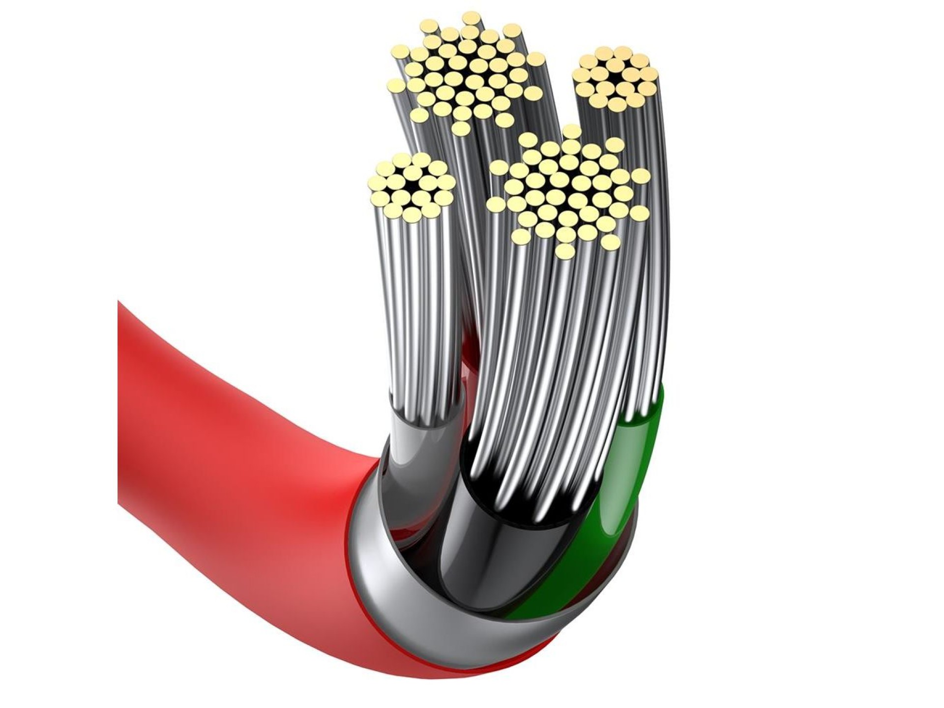 Cable Baseus Superior USB-Lightning 1,0 m 2,4A rojo