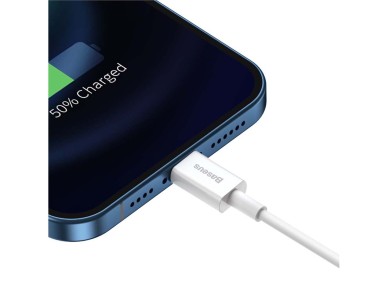 Cable Baseus Superior USB-Lightning 1,5 m 2,4 A blanco