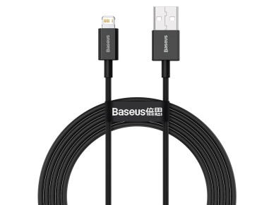 Cable Baseus Superior USB-Lightning 2,0 m 2,4 A negro