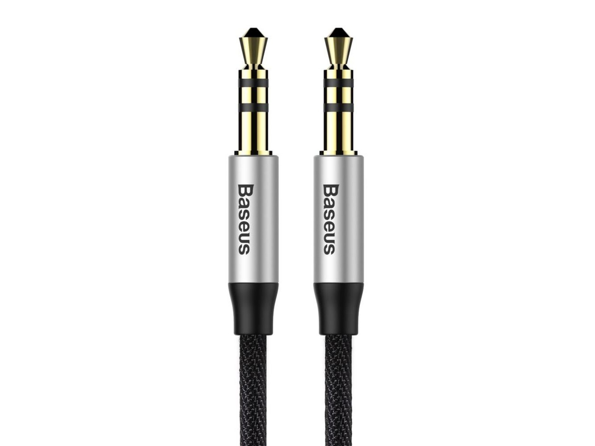 Baseus cable audio Yiven M30 jack 3,5 mm - jack 3,5 mm 1,0 m silver-black